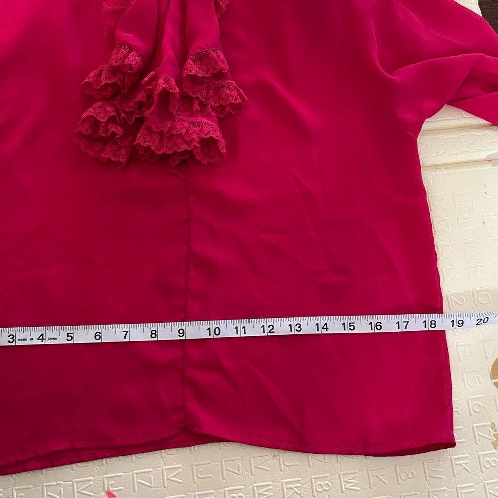 Vintage ruffle front blouse - Picture 5 of 6